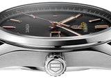 Tag Heuer Carrera Day Date Black Dial Black Leather Strap Watch for Men - WBN2013.FC6503