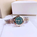 Versace Hellenyium Green Dial Two Tone Steel Strap Watch for Women - VEVH00620