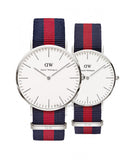 Daniel Wellington Classic Oxford White Dial Two Tone Nylon Strap Watch For Men - DW00100015