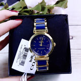 Coach Sport Ceramic Blue Dial Two Tone Steel Strap Watch for Women - 14502462