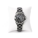 Chanel J12 Quartz Diamonds Black Dial Black Steel Strap Watch for Women - J12 H1625