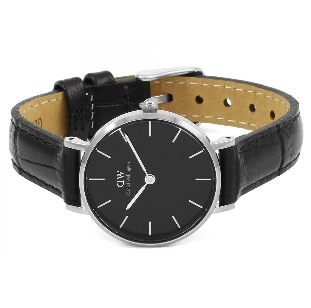 Daniel Wellington Classic Petite Reading Black Dial Black Leather