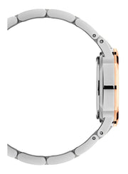 Daniel Wellington Iconic Link White Dial Two Tone Steel Strap Watch For Women - DW00100358