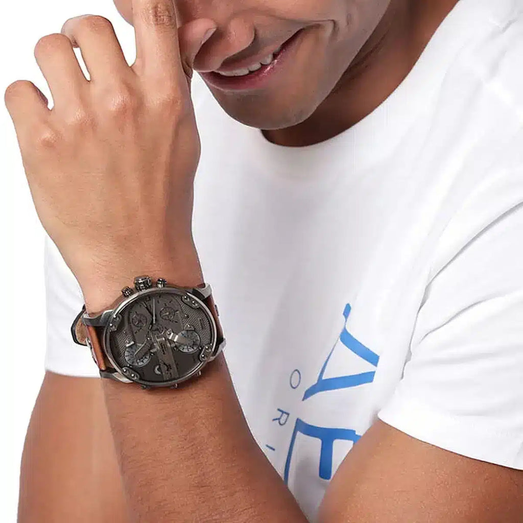 Diesel Mr Daddy Quartz Grey Dial For Men