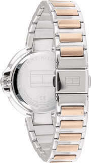 Tommy Hilfiger Angela Chronograph Pink Dial Two Tone Steel Strap Watch for Women - 1782127