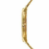 Calvin Klein Minimal Silver Dial Gold Mesh Bracelet Watch for Women - K3M22526