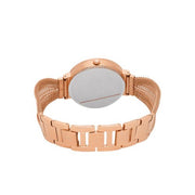 Guess Chiffon Rose Gold Dial Mesh Bracelet Watch For Women - W1083L3