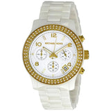 Michael Kors Runway White Dial White Steel Strap Watch for Women - MK5237