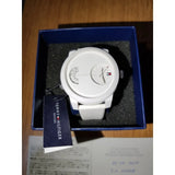 Tommy Hilfiger Denim White Dial White Rubber Strap Watch for Men - 1791558