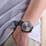 Calvin Klein City Black Dial Black Leather Strap Watch for Men - K2G21107