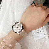 Calvin Klein City White Dial White Leather Strap Watch for Women - K2G231XH