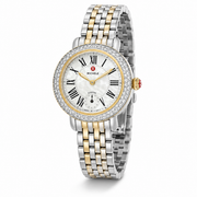 Michele Serein Mother of Pearl Dial Two Tone Steel Strap Watch for Women - MWW21B000015