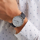 Tissot T Classic Everytime Jam Tangan Tali Kulit Hitam Dial Putih Besar Untuk Pria - T109.610.16.031.00