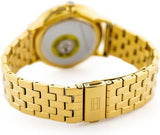 Tommy Hilfiger Jenna Quartz White Dial Gold Steel Strap Watch for Women - 1782069