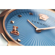 Versace Audrey Quartz Blue Dial Two Tone Steel Strap Watch for Women - VELR00619