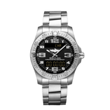 Breitling Aerospace Evo Black Dial Silver Steel Strap Watch for Men - E79363101B1E1