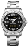 Breitling Aerospace Evo Black Dial Silver Steel Strap Watch for Men - E79363101B1E1