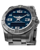 Breitling Aerospace Evo Blue Dial Silver Steel Strap Watch for Men - E79363101C1E1