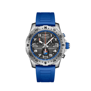 Breitling Endurance Pro Ironman World Championship Grey Dial Blue Rubber Strap Watch for Men - E823103A1M1S1