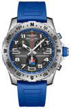 Breitling Endurance Pro Ironman World Championship Grey Dial Blue Rubber Strap Watch for Men - E823103A1M1S1