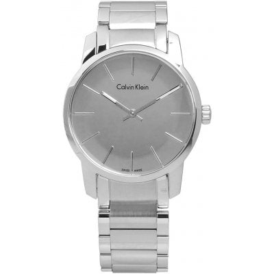 Calvin Klein City Silver Dial Silver Steel Strap Watch for Women - K2G23148