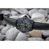 Tag Heuer Aquaracer Calibre 5 Black NATO Strap Carbon Dial Watch untuk Pria - WBD218B.FC6446