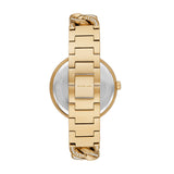 Michael Kors Catelyn Crystals Gold Dial Gold Steel Strap Watch For Women - MK4674