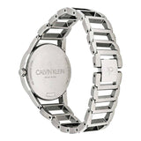 Calvin Klein Stately Silver Dial Silver Steel Strap Watch for Women - K3G2312W