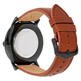 Fossil The Minimalist Black Dial Brown Leather Strap Watch for Men - FS5305