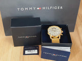 Tommy Hilfiger Kane White Dial Gold Mesh Bracelet Watch for Men - 1710403