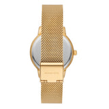 Michael Kors Quartz Crystals Gold Dial Gold Mesh Strap Watch for Women - MKO1011