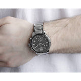 Tissot Quickster Chronograph Jam Tangan Tali Baja Perak Dial Hitam Untuk Pria - T095.417.11.067.00
