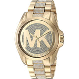 Michael Kors Bradshaw Gold Dial Gold Stainless Steel Strap Watch for Women - MK6487