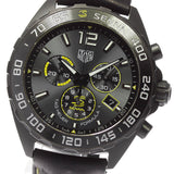 Tag Heuer Formula 1 Chronograph Senna Black Dial Black Leather Strap Watch for Men - CAZ101AJ.FC6487