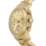 Michael Kors Runway Gold Dial Gold Stainless Steel Strap Watch for Women - MK5055