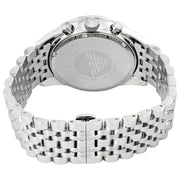 Emporio Armani Tazio Chronograph Black Dial Silver Steel Strap Watch For Men - AR5988