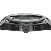 Emporio Armani Analog Chronograph Blue Dial Silver Steel Strap Watch For Men - AR11561