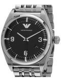 Emporio Armani Classic Analog Black Dial Silver Steel Strap Watch For Men - AR0369