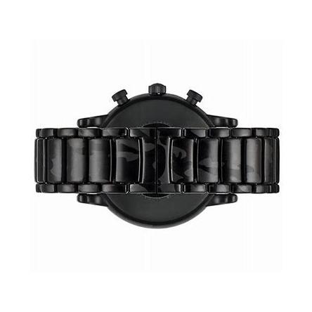 Emporio Armani Luigi Chronograph Black Dial Black Steep Strap