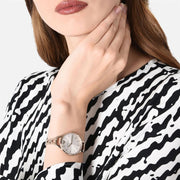 Emporio Armani Aurora Rose Gold Dial Rose Gold Steel Strap Watch for Women - AR11055