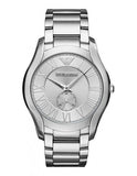 Emporio Armani Dress Quartz Silver Dial Silver Steel Strap Watch For Men - AR11084