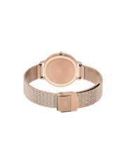 Emporio Armani Kappa Pink Dial Pink Mesh Bracelet Watch For Women - AR11129
