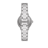 Emporio Armani Mia Three Crystals Silver Dial Silver Steel Strap Watch For Women - AR11632