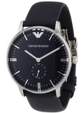 Emporio Armani Analog Quartz Blue Dial Blue Leather Strap Watch For Men - AR1647