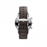 Emporio Armani Classic Chronograph Brown Dial Brown Leather Strap Watch For Men - AR1734