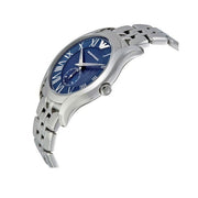 Emporio Armani Valente Chronograph Blue Dial Silver Steel Strap Watch For Men - AR1789