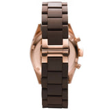 Emporio Armani Sportivo Chronograph Brown Dial Brown Silicone Strap Watch For Men - AR5891