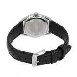 Emporio Armani Analog White Dial Black Leather Strap Watch For Women - AR6026