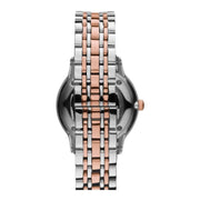 Emporio Armani Gianni Silver Dial Two Tone Steel Strap Watch for Women - AR1603
