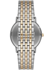 Emporio Armani Kappa Quartz Black Dial Two Tone Mesh Bracelet Watch For Men - AR11228